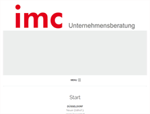 Tablet Screenshot of imc-beratung.de